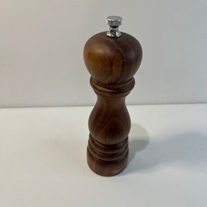 Bisetti Italy Wooden Pepper Mill Grinder Ceramic Grinding Mechanism MCM